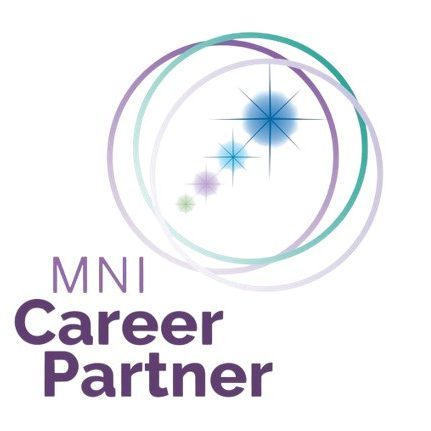 Michael Newton Institute Career Partner-logo, der dokumenterer vores officielle status som anerkendt partner